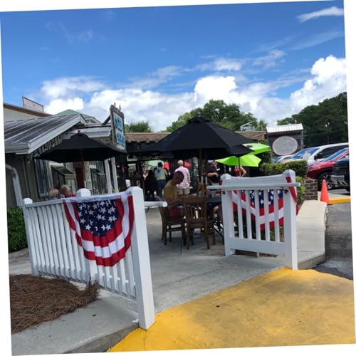 VICASKY 20 Stck. Teiliges Amerikanische Fan Flaggen Halbkreisform für Unabhängigkeitstag Party Dekoration Outdoor Gartenbanner mit Leuchtendem Druck und Langlebigem Material VICASKY 20 Stck. Teiliges Amerikanische Fan Flaggen Halbkreisform für Unabhängigkeitstag Party Dekoration Outdoor Gartenbanner mit Leuchtendem Druck und Langlebigem Material von VICASKY