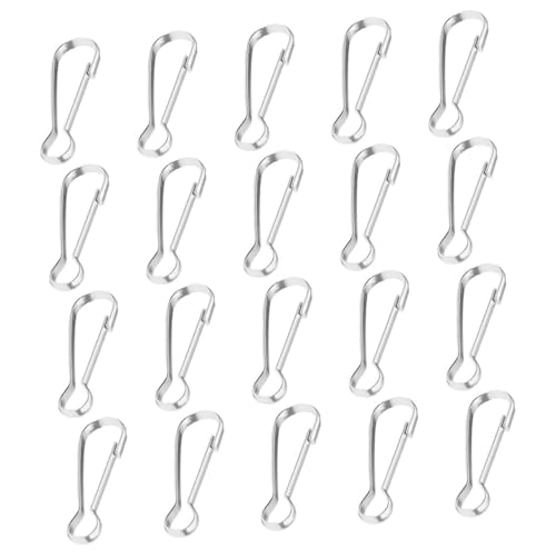 VICASKY 20 Stück Fahnenmast Clips Karabinerhaken für Flaggen Schlüsselbänder und DIY Projekte Vielseitig Einsetzbar und Langlebig mit Praktischem Schnappverschluss für Einfache Handhabung VICASKY 20 Stück Fahnenmast Clips Karabinerhaken für Flaggen Schlüsselbänder und DIY Projekte Vielseitig Einsetzbar und Langlebig mit Praktischem Schnappverschluss für Einfache Handhabung von VICASKY