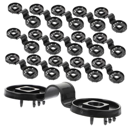 VICASKY 20 Stück Kunststoff Clips für Schattiernetze Robuste Halterungen für Gewächshaus und Sonnenschutz Wiederverwendbare Klemmen für Outdoor Anwendungen Schwarz VICASKY 20 Stück Kunststoff Clips für Schattiernetze Robuste Halterungen für Gewächshaus und Sonnenschutz Wiederverwendbare Klemmen für Outdoor Anwendungen Schwarz von VICASKY