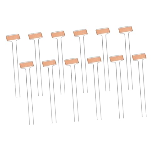 VICASKY 20 Stück Teiliges Kupfer Pflanzenschilder Robuste Gartenmarkierungen Fuß stab Wetterfest Wiederverwendbar für Blumen Gemüse Topfpflanzen und Gartendekoration von VICASKY