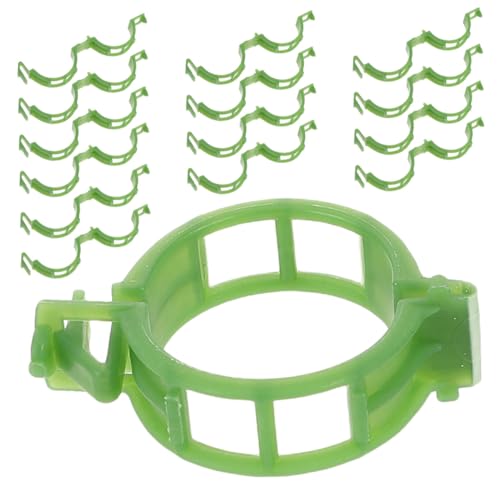 VICASKY 200 Stück Pflanzensupport Clips aus Wetterfestem PP Wiederverwendbare Klammern zur Sicheren Befestigung von Tomaten und Gurkenpflanzen für Gewächshaus und Gartenbeleuchtung von VICASKY