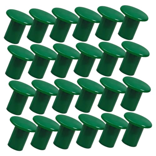 VICASKY 24 Stück Outdoor -Bambuspol -Schutzabdeckung Tipps zum Ersetzen von Gartenrohr Zuckerrohr-Topper für den Garten Baumschützer Gartenrohrkappe Garten Kappen Grün von VICASKY