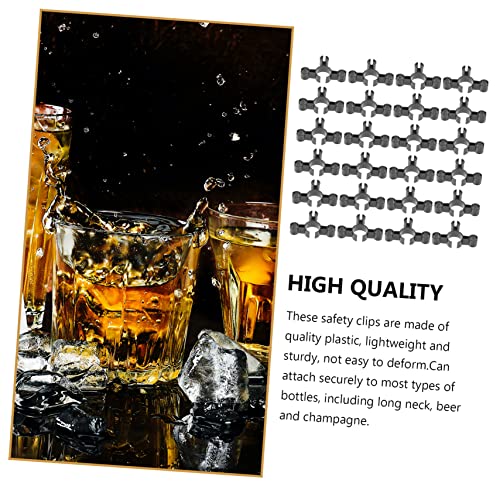 VICASKY 24 Stück Teiliges Flaschenhalter Clips aus Robustem Material Sicherer Dreifach Halter für Weinflaschen und Kerzen Wiederverwendbar für Partys Nachtclubs und Geburtstagsfeiern von VICASKY