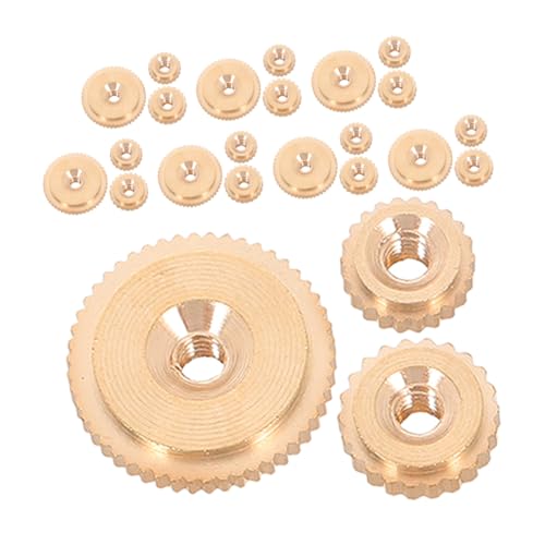 VICASKY 24 Stück Teiliges Metall-muttern Quarzuhrwerke Stabile Befestigung von Zeigern und Mechanismen Zuverlässige Reparatur für Wand Standuhren Praktisches Diy-uhrzubehör für Präzise von VICASKY