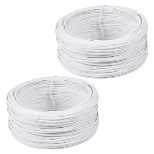 VICASKY 2Rollen PVC Beschichteter Bindedraht für Garten und Pflanzenbündelung Flexibles und Robustes Material für Haushalts und Bauanwendungen von VICASKY