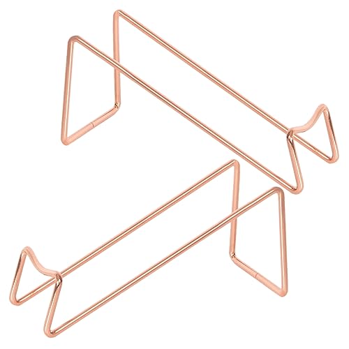 VICASKY 2Stücke Metall Weinflaschenhalter Eleganter Flaschenständer Für Präsentation Von Whisky Und Weinflaschen Minimalistisches Design Roségold VICASKY 2Stücke Metall Weinflaschenhalter Eleganter Flaschenständer Für Präsentation Von Whisky Und Weinflaschen Minimalistisches Design Roségold von VICASKY
