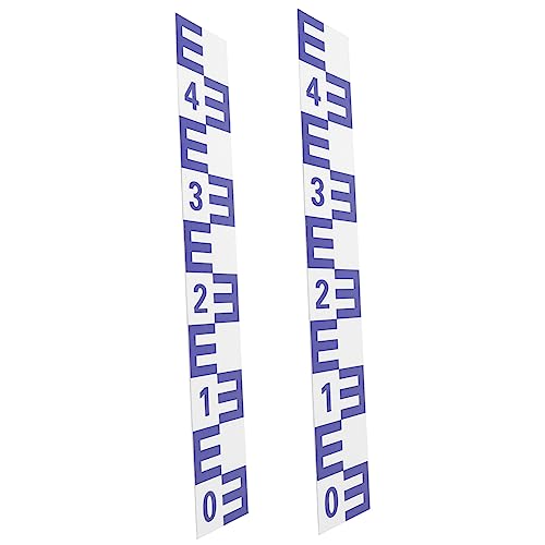 VICASKY 2Stücke Selbstklebendes Wasserstandsanzeiger Wasserstandsmessgerät Für Pools Schwimmbäder Und Zisternen Reflektierendes Korrosionsbeständiges Design von VICASKY