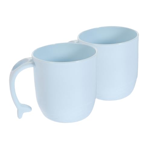 VICASKY 2Stücke Zahnbürstenbecher Entzückende Mundwasserbecher im Cartoon Design Wiederverwendbar für Badezimmer Praktischen Beutel VICASKY 2Stücke Zahnbürstenbecher Entzückende Mundwasserbecher im Cartoon Design Wiederverwendbar für Badezimmer Praktischen Beutel von VICASKY