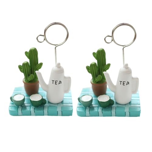 VICASKY 2stücke Mini Bonsai-Clips Als Fotoclip Und Fotohalter Notizclips Und Bilderclips Aus Harz Für Büro Und Dekoration von VICASKY