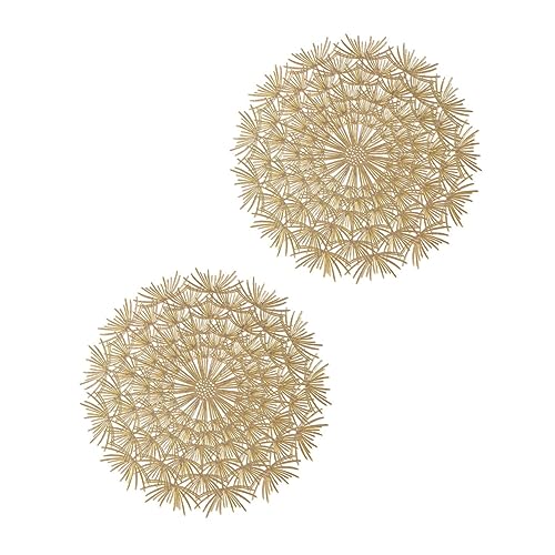 VICASKY 2stücke Tischunterlage Aus PVC Für Esstisch Wärmeisolierend Und Verbrühungssicher Dekorative Tischmatte Mit Pusteblumen-Design von VICASKY
