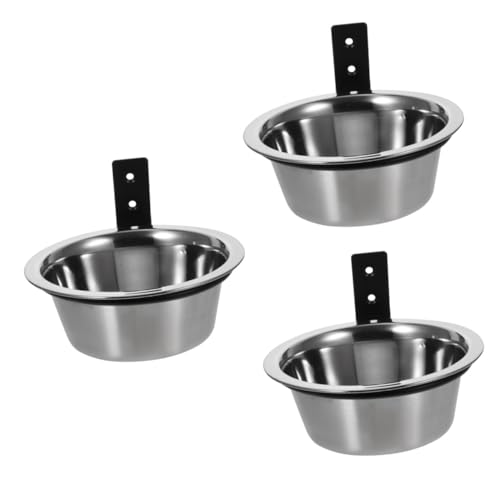 VICASKY 3 Sätze Erhöhter Hundenapf aus Edelstahl Wandbefestigung Komfortable Futterschale für Katzen und Hunde Wandmontierte Langlebige Fressnäpfe rutschfest Leicht zu Reinigen Praktische VICASKY 3 Sätze Erhöhter Hundenapf aus Edelstahl Wandbefestigung Komfortable Futterschale für Katzen und Hunde Wandmontierte Langlebige Fressnäpfe rutschfest Leicht zu Reinigen Praktische von VICASKY