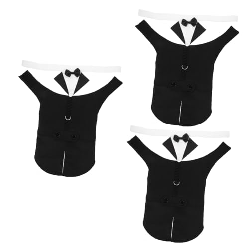 VICASKY 3 Sätze Formeller Hunde Smoking Anzug XXL aus Atmungsaktivem Baumwollstoff mit Verstellbarem Hundebandana und Fliege für Hochzeits und Festtagsoutfits Stilvoller Hundekostümanzug VICASKY 3 Sätze Formeller Hunde Smoking Anzug XXL aus Atmungsaktivem Baumwollstoff mit Verstellbarem Hundebandana und Fliege für Hochzeits und Festtagsoutfits Stilvoller Hundekostümanzug von VICASKY