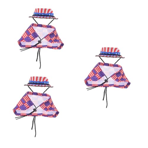 VICASKY 3 Sätze Verstellbares Hamster und Eidechsenhut mit Strapazierfähigem Dekorativem Unabhängigkeitstag Umhang für Kleine Haustiere Bequemes Elastisches Design und Praktisch für VICASKY 3 Sätze Verstellbares Hamster und Eidechsenhut mit Strapazierfähigem Dekorativem Unabhängigkeitstag Umhang für Kleine Haustiere Bequemes Elastisches Design und Praktisch für von VICASKY