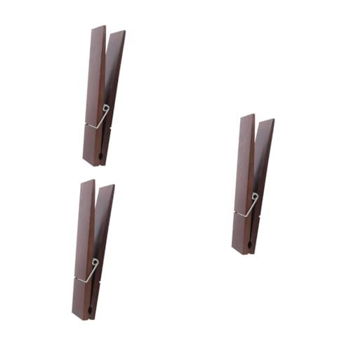 VICASKY 3 Stck. Großer Holz Clip Handtuchhalter Wandmontage Kreativer Bad Clip Dekorativer Kleidungsclip Robust Für Küche Badezimmer Kleine Gegenstände Organizer von VICASKY