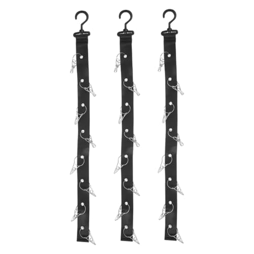 VICASKY 3 Stück Hutaufbewahrung Hängeregal mit Metallklammern Vielseitiger Cap Organizer für Schrank und Wand Robuste Halterung für Baseballkappen Hockeyausrüstung und Innenbereich von VICASKY
