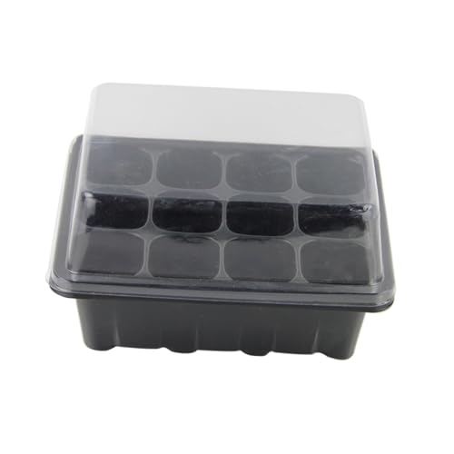 VICASKY 3 Stück Kindergarten-Box-Set Topf Keimung Etikett transparent wachsend klein Tablett für den Garten Sprossenplatte Anzuchtbehälter für Züchter zum Pflanzen Schwarz VICASKY 3 Stück Kindergarten-Box-Set Topf Keimung Etikett transparent wachsend klein Tablett für den Garten Sprossenplatte Anzuchtbehälter für Züchter zum Pflanzen Schwarz von VICASKY