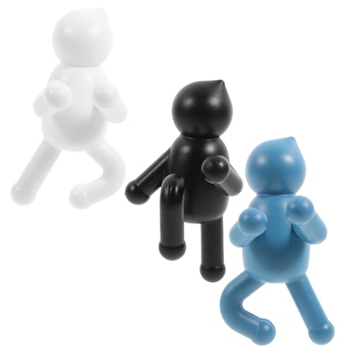 VICASKY 3 Stück Kreative Wandhaken Kleiderhaken Aufhängehaken für Badezimmer Küche Flur Cartoon Design mit Klebe Schraubbefestigung Vielseitige Haken für Handtücher Schlüssel Mäntel und von VICASKY