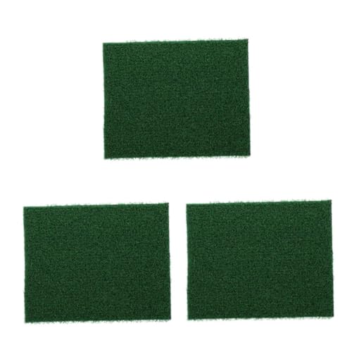 VICASKY 3 Stück Künstlicher Rasenteppich für Aquarien Dekorative Simulation von Gras für Fischbehälter und Schildkrötenbaskenplattform Robuste und Umweltfreundliche Matte Hochwertigem Harz von VICASKY