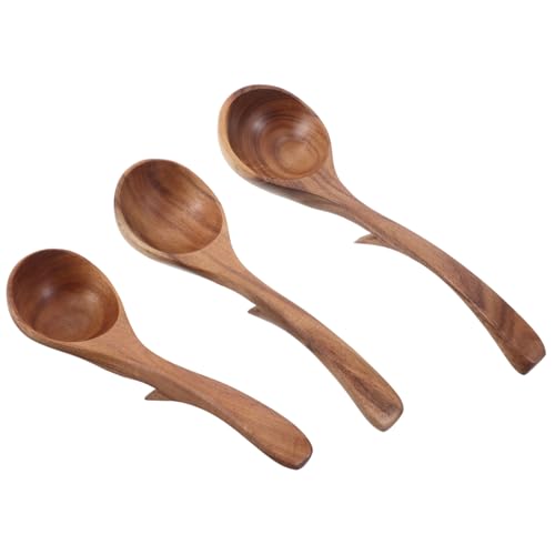 VICASKY 3 Stück Langer Griff mit Hakensuppenlöffel Servierlöffel aus Holz Japanischer Ramen-Löffel Schöpfkelle Suppenlöffel Ramen-Löffel aus Holz Holzkelle hölzern Braun VICASKY 3 Stück Langer Griff mit Hakensuppenlöffel Servierlöffel aus Holz Japanischer Ramen-Löffel Schöpfkelle Suppenlöffel Ramen-Löffel aus Holz Holzkelle hölzern Braun von VICASKY