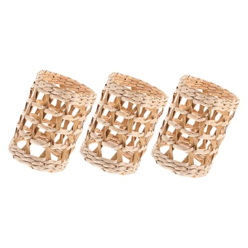 VICASKY 3 Stück Rattan Getränkehalter Kreative Hüllen für Gläser Vasen und Becher Hitzebeständige Tragbare Trinkbecherhüllen für Gartenpartys und Zuhause VICASKY 3 Stück Rattan Getränkehalter Kreative Hüllen für Gläser Vasen und Becher Hitzebeständige Tragbare Trinkbecherhüllen für Gartenpartys und Zuhause von VICASKY