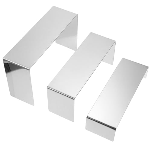 VICASKY 3 Stück Stabiles Teiliges Schuhregal aus Höhenverstellbares Schuhdisplay mit Modernem Schlichtem Design für Schaufenster Wohnzimmer und Kleiderschrank Langlebiges von VICASKY