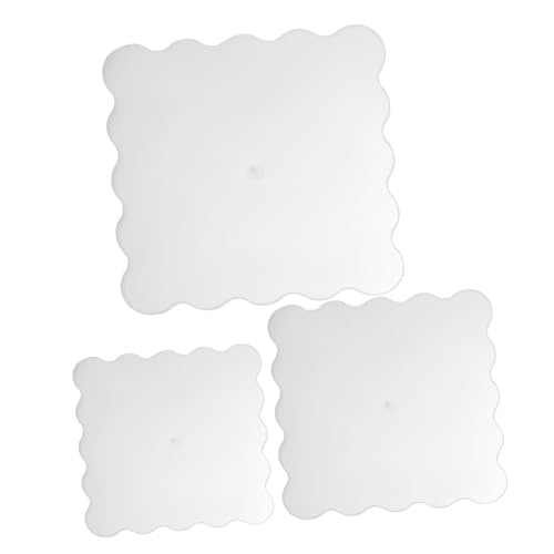 VICASKY 3 Stück Teiliges Silikon Tablett Formset für Harzgießen Quadratische Obsttablett Gießform mit Glatter Oberfläche Langlebig Leicht und Platzsparend für DIY Resin Servierteller und von VICASKY