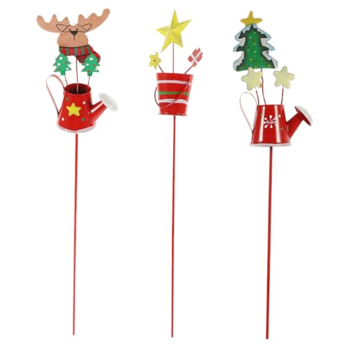 VICASKY 3 Stück Teiliges Weihnachts Gartenstecker aus Robustem Metall mit Weihnachtsmotiven Gießkanne Stern und Baum für Blumentopf und Garten Dekoration Wetterfest und Installieren VICASKY 3 Stück Teiliges Weihnachts Gartenstecker aus Robustem Metall mit Weihnachtsmotiven Gießkanne Stern und Baum für Blumentopf und Garten Dekoration Wetterfest und Installieren von VICASKY