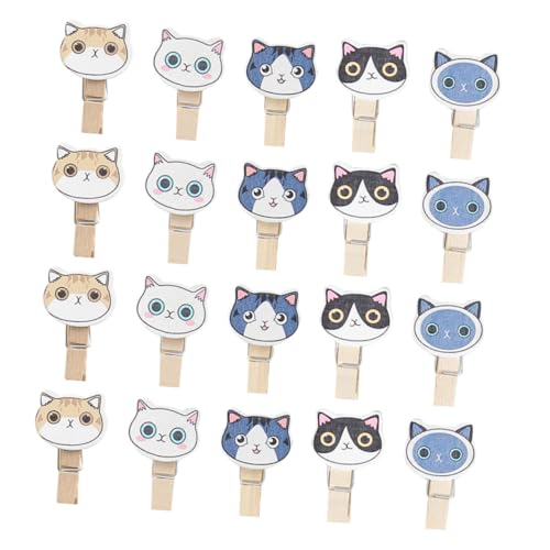VICASKY 30stücke Holz Katzen Fotoclips Wand Foto Clips Foto Display Klammern Wandbehang Clip Holz DIY Bild VICASKY 30stücke Holz Katzen Fotoclips Wand Foto Clips Foto Display Klammern Wandbehang Clip Holz DIY Bild von VICASKY