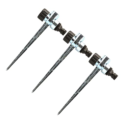 VICASKY 3 Stück Rasensprenger Spike für Gartenbewässerung Legierung 1/2 Zoll Gewinde Langlebig Installieren für und Pflanzen von VICASKY