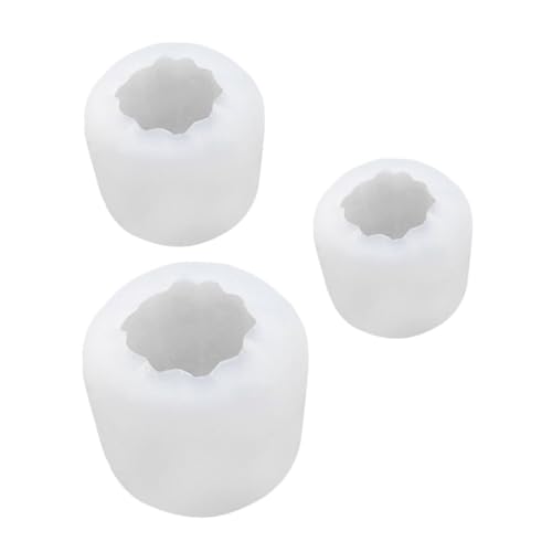 VICASKY 3Stücke Teiliges Halloween Kürbis Silikon Backform Lustige Formen für Kuchen Kekse und DIY Backen für Partys und Besondere Anlässe Weiß von VICASKY