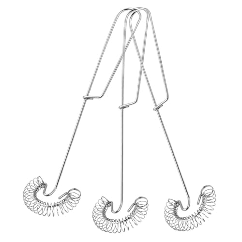 VICASKY 3 Stück Eier Schneebesen mit Federspirale Handmixer für Eier Sahne und Soßen Kompakt Leicht und Multifunktional für Küche von VICASKY