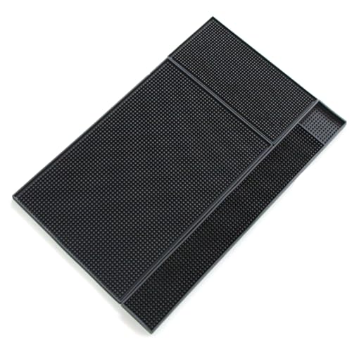 VICASKY 3Stücke Teiliges Silikon Bar Pad Rutschfeste Abtropfmatte für Theke Großes Kleines Längliches Pad Praktische Gegenmatte für Täglichen von VICASKY
