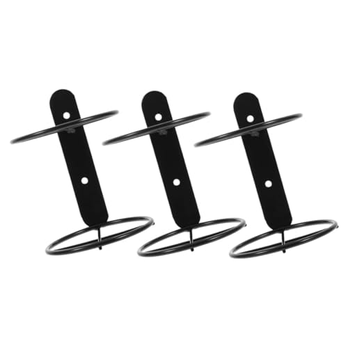 VICASKY 3stücke Weinflaschenhalter Zur Wandmontage Aus Metall Weinregal-wandhalterung Für Weinflaschen Wandmontiertes Weinregal Für Küche Oder Wohnzimmer von VICASKY
