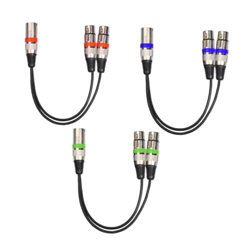 VICASKY Audiokabel auf 2x Buchse Symmetrisches Mikrofon-splitterkabel 02055mff-03 3-polig für Den Einsatz Im und auf Der Bühne VICASKY Audiokabel auf 2x Buchse Symmetrisches Mikrofon-splitterkabel 02055mff-03 3-polig für Den Einsatz Im und auf Der Bühne von VICASKY