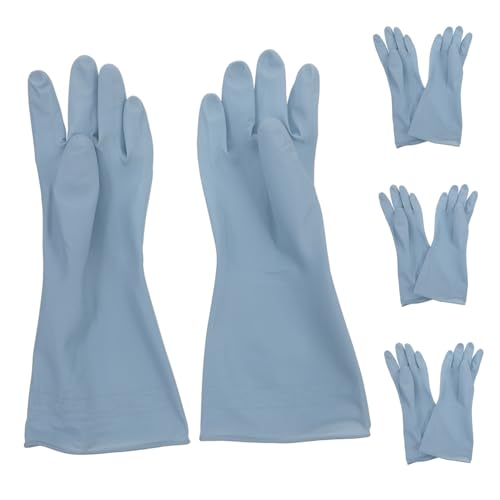 VICASKY 4 Paare Haushalts Gummihandschuhe PVC Spülhandschuhe für Geschirr Reinigung Küche Damen VICASKY 4 Paare Haushalts Gummihandschuhe PVC Spülhandschuhe für Geschirr Reinigung Küche Damen von VICASKY