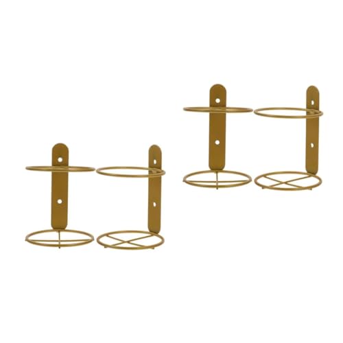 VICASKY 4 STK. Metal Wine Wall Holder Wandmontage Weinflaschenhalter Sicher Robust Einfach Installation Stilvolle Weinflaschenpräsentation für Küche Bar Wohnzimmer VICASKY 4 STK. Metal Wine Wall Holder Wandmontage Weinflaschenhalter Sicher Robust Einfach Installation Stilvolle Weinflaschenpräsentation für Küche Bar Wohnzimmer von VICASKY
