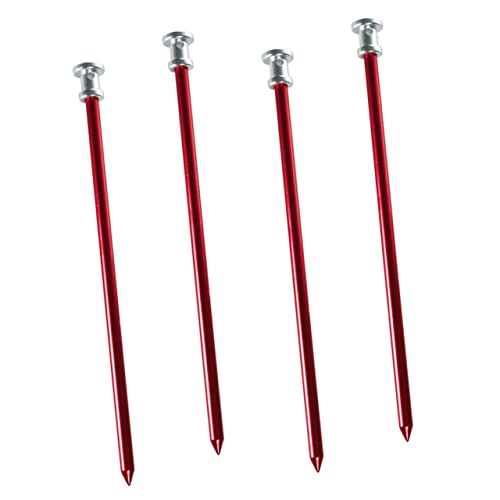 VICASKY 4 Stücke Aluminium Zeltheringe Leichte Camping Heringe Robust und für Outdoor Aktivitäten für Zelte und Pavillons von VICASKY