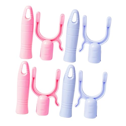 VICASKY 4 Sätze Teiliges Kleiderstangen Zubehör aus Langlebigem Kunststoff Robustes Kleiderstangen Gabelkopf und Griff Ersatzteile für Haushaltskleiderstange Einfache Montage Starke von VICASKY