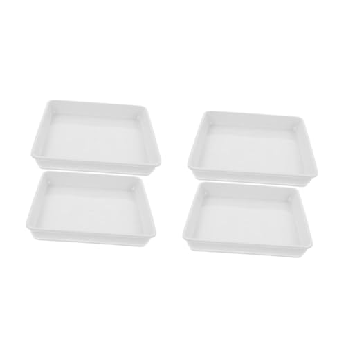 VICASKY 4 Stck. Quadratischer Pflanzentopf Untersetzer aus Robustem Kunststoff Teiliges mit Auffangfunktion für Überschüssiges Wasser und Erde für Sukkulenten und VICASKY 4 Stck. Quadratischer Pflanzentopf Untersetzer aus Robustem Kunststoff Teiliges mit Auffangfunktion für Überschüssiges Wasser und Erde für Sukkulenten und von VICASKY