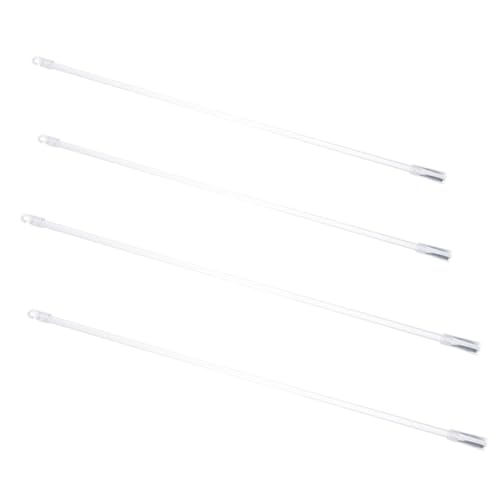VICASKY 4 Stück Fiberglas Jalousienstab Teiliges Lange Senkrechte Blindstange mit Haken Tragbar Robust für Schwere Gardinen und Fensterjalousien Steuerstab Zubehör von VICASKY