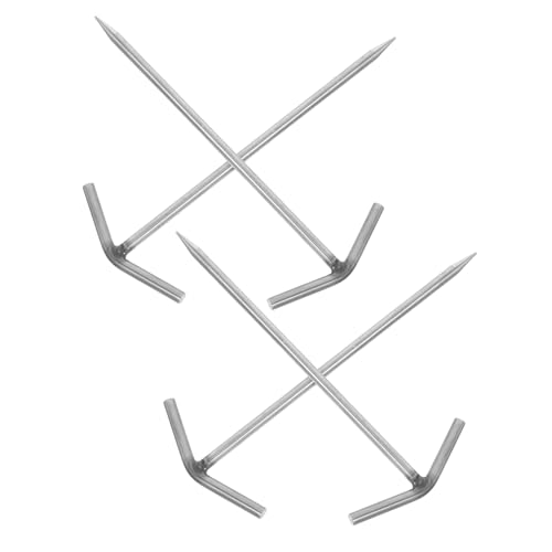 VICASKY 4 Stück Form Zeltheringe aus Edelstahl Windfeste Robuste Bodenanker für Camping Outdoor Garten Strand Starke Zeltpflöcke für Zelte Planen und Markisen VICASKY 4 Stück Form Zeltheringe aus Edelstahl Windfeste Robuste Bodenanker für Camping Outdoor Garten Strand Starke Zeltpflöcke für Zelte Planen und Markisen von VICASKY