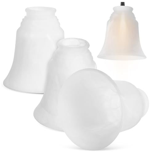 VICASKY 4 Stück Frostglas Lampenschirm mit Dekorativem Muster Ersatz Glasschirme für Deckenleuchten Kompatibel mit Standard Haushaltslampen Einfache Reinigung Eleganter Stil für Wohnliches VICASKY 4 Stück Frostglas Lampenschirm mit Dekorativem Muster Ersatz Glasschirme für Deckenleuchten Kompatibel mit Standard Haushaltslampen Einfache Reinigung Eleganter Stil für Wohnliches von VICASKY