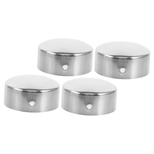 VICASKY 4 Stück Handlauf Endkappen Treppengeländer Endstopfen Metall Handlaufkappen für und Außengeländer DIY Treppenprojekte Einfache Montage von VICASKY
