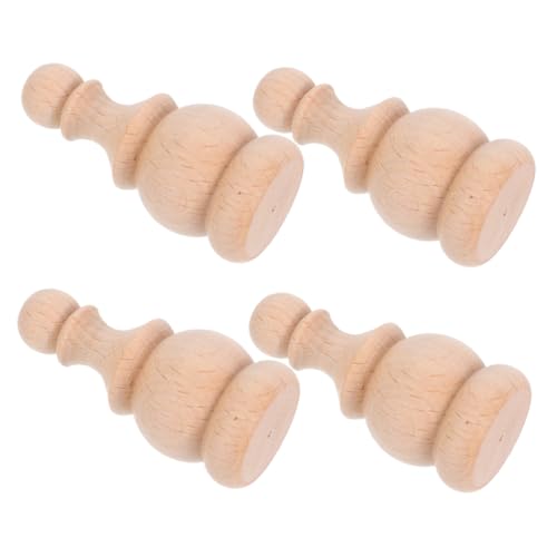VICASKY 4 Stück Holzpfosten Abdeckkappen Unlackierte Geschnitzte Dekorative Treppenbaluster für Handlauf Briefkasten Gartendekor Natürliche Holzoptik Einfach zu Pflegen VICASKY 4 Stück Holzpfosten Abdeckkappen Unlackierte Geschnitzte Dekorative Treppenbaluster für Handlauf Briefkasten Gartendekor Natürliche Holzoptik Einfach zu Pflegen von VICASKY