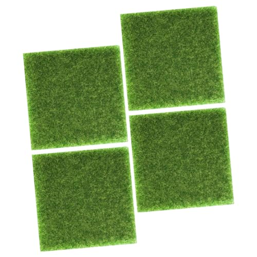 VICASKY 4 Stück Künstliche Rasenmatte Realistische Dekorationsmatte für Mikrolandschaften Imitationsgras für Garten und DIY Dekorationen VICASKY 4 Stück Künstliche Rasenmatte Realistische Dekorationsmatte für Mikrolandschaften Imitationsgras für Garten und DIY Dekorationen von VICASKY