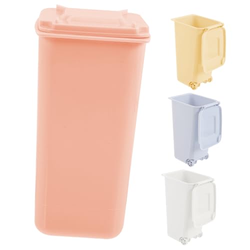 VICASKY 4 Stück Mini Tischmülleimer mit Deckel Kleine Desktop Abfalleimer für Büro Schminktisch Badezimmer Vielseitige Aufbewahrungsbehälter für Stifte Platzsparend Langlebig VICASKY 4 Stück Mini Tischmülleimer mit Deckel Kleine Desktop Abfalleimer für Büro Schminktisch Badezimmer Vielseitige Aufbewahrungsbehälter für Stifte Platzsparend Langlebig von VICASKY