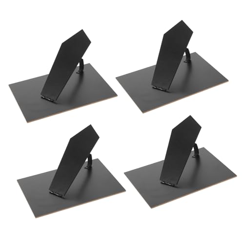 VICASKY 4 Stück Schwarz Tabletop Easel Rückwand Austauschplatte für Bilderrahmen Stabiler Halter für Fotos Flexibel Verstellbar Einfache Montage für Tischpräsentationen VICASKY 4 Stück Schwarz Tabletop Easel Rückwand Austauschplatte für Bilderrahmen Stabiler Halter für Fotos Flexibel Verstellbar Einfache Montage für Tischpräsentationen von VICASKY