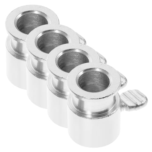 VICASKY 4 Stück Teiliges Barbecue Grillspieß aus Verchromtem Eisen mit Drehbaren Grillhülsen und Stop Kragen Langlebig und Praktisch für Gasgrill und Ofen für Innen und Außenbereich von VICASKY