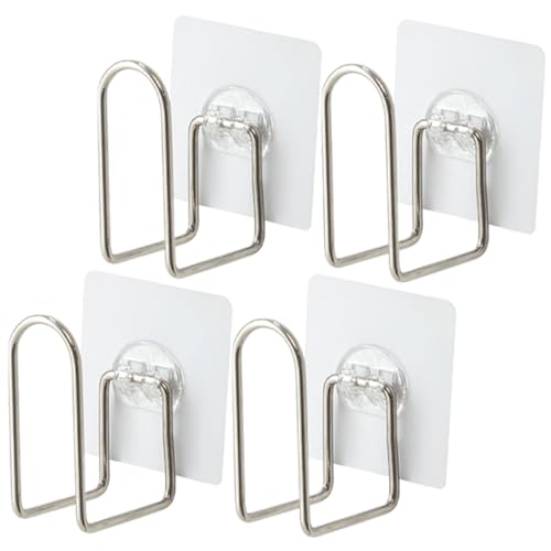 VICASKY 4 Stück Teiliges Edelstahl Topfdeckelhalter Wandmontiert Stanzfreie Montage Multifunktionaler Küchen Organizer für Deckel und Schneidebretter Platzsparend und Tropffrei VICASKY 4 Stück Teiliges Edelstahl Topfdeckelhalter Wandmontiert Stanzfreie Montage Multifunktionaler Küchen Organizer für Deckel und Schneidebretter Platzsparend und Tropffrei von VICASKY