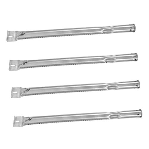 VICASKY 4 Stück Teiliges Gasgrill Brennerrohr Ersatzteile Hitzebeständig Verformungsfrei Gleichmäßige Hitzeverteilung BBQ Zubehör für Gasgrills Leicht zu Reinigen von VICASKY
